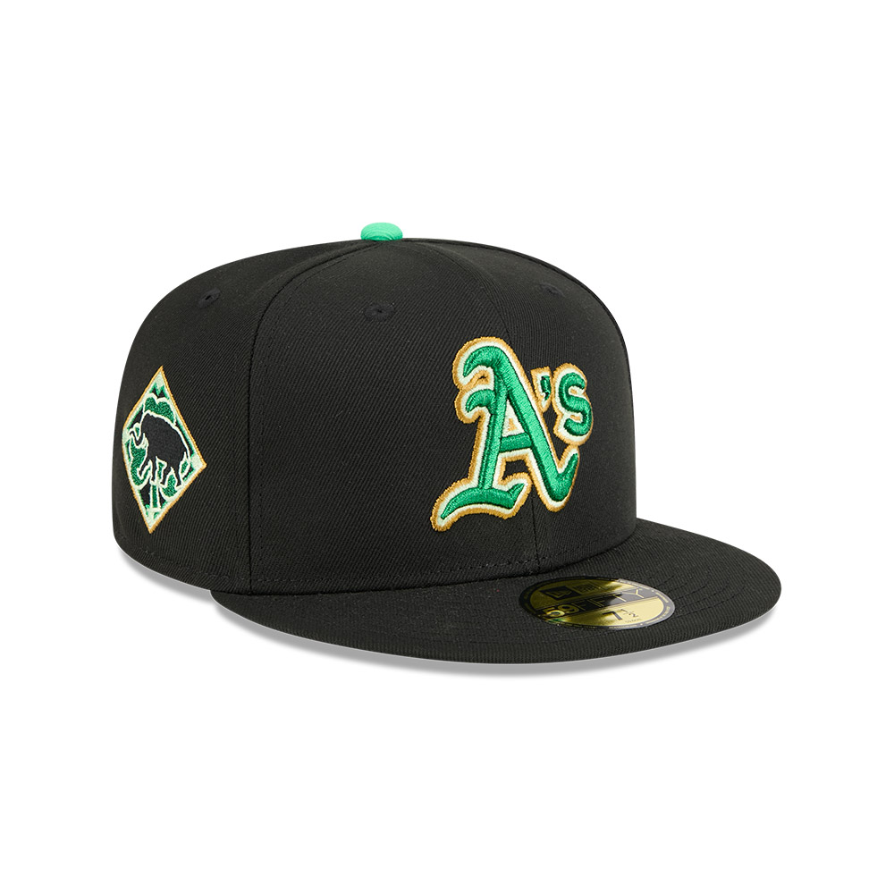 GORRA 59FIFTY MLB OAKLAND ATHLETICS ST PATRICK'S NEGRO - 1