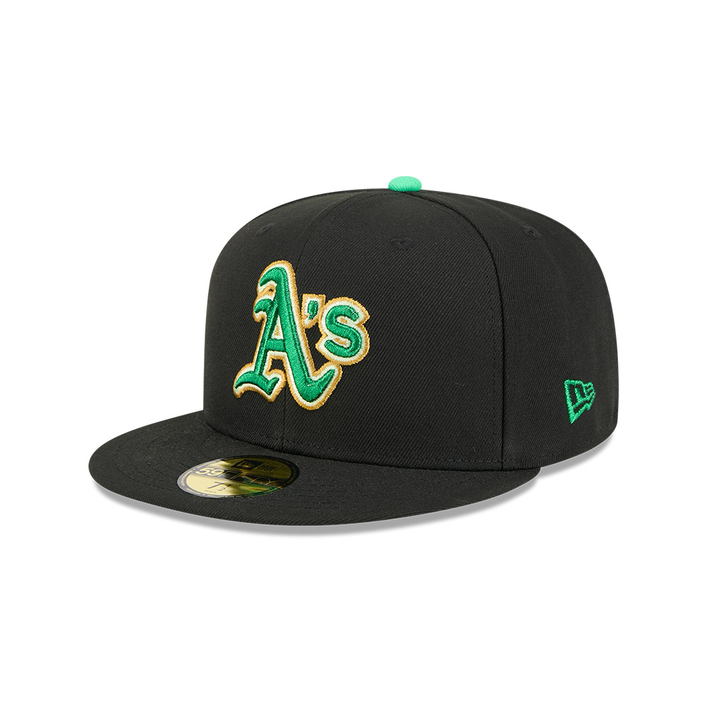 GORRA 59FIFTY MLB OAKLAND ATHLETICS ST PATRICK'S NEGRO - 2