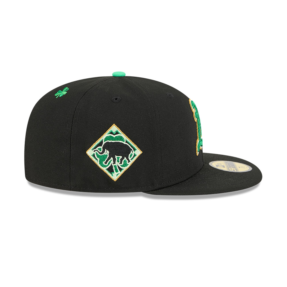 GORRA 59FIFTY MLB OAKLAND ATHLETICS ST PATRICK'S NEGRO - 6
