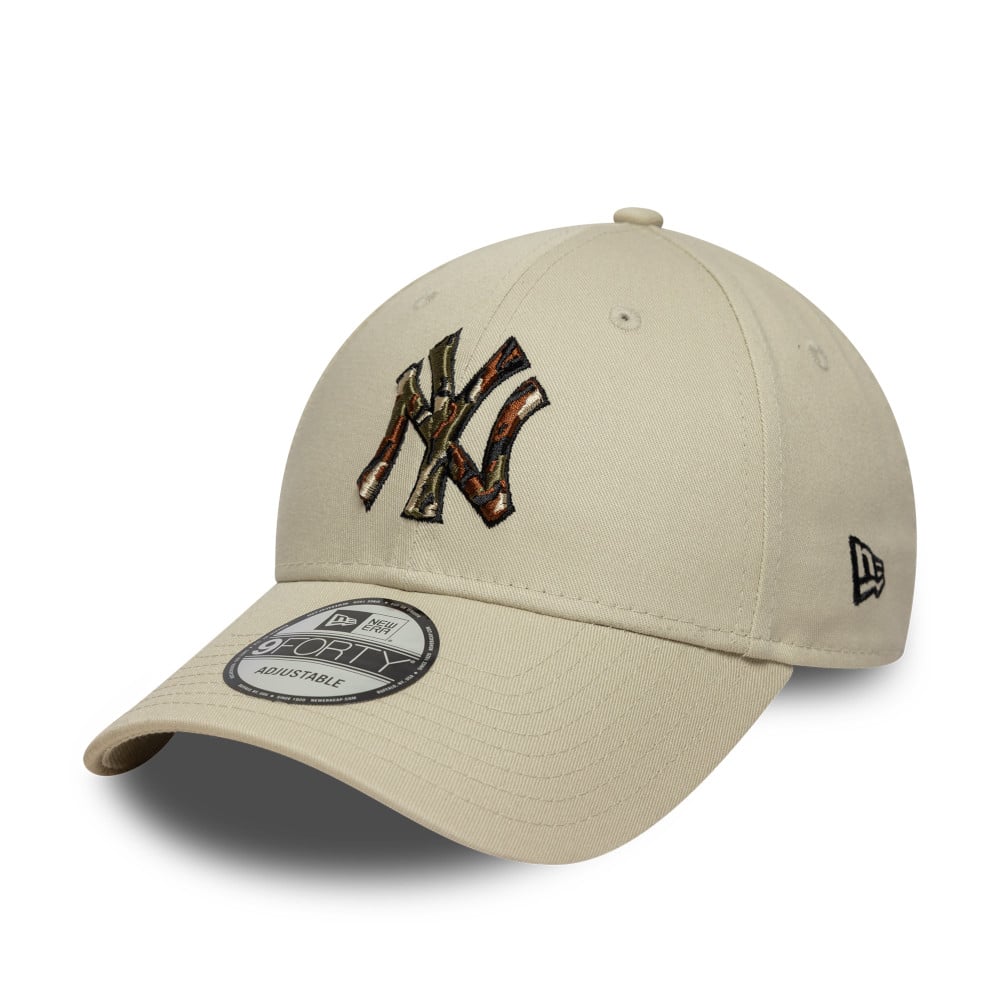 GORRA 9FORTY MLB NEW YORK YANKEES CAMO INFILL BEIGE - 1