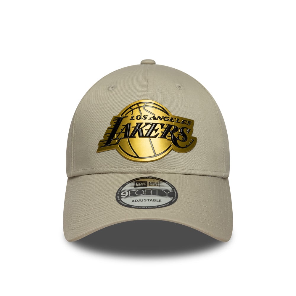 GORRA 9FORTY NBA LOS ANGELES LAKERS METALLIC BEIGE - 2