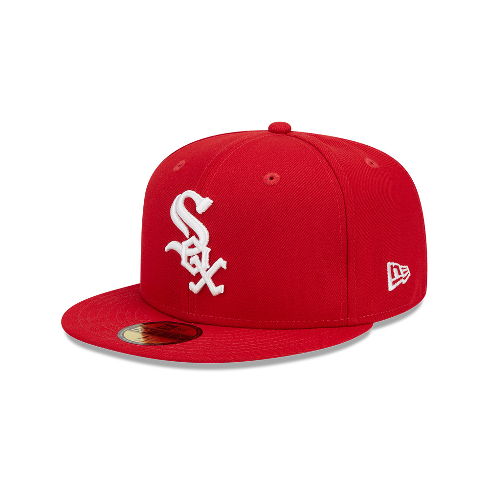 GORRA 59FIFTY MLB CHICAGO WHITE SOX EVERGREEN ROJO - 1