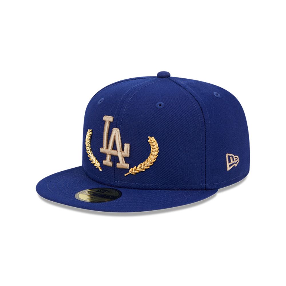 GORRA 59FIFTY MLB LOS ANGELES DODGERS GOLD LEAF AZUL - 2