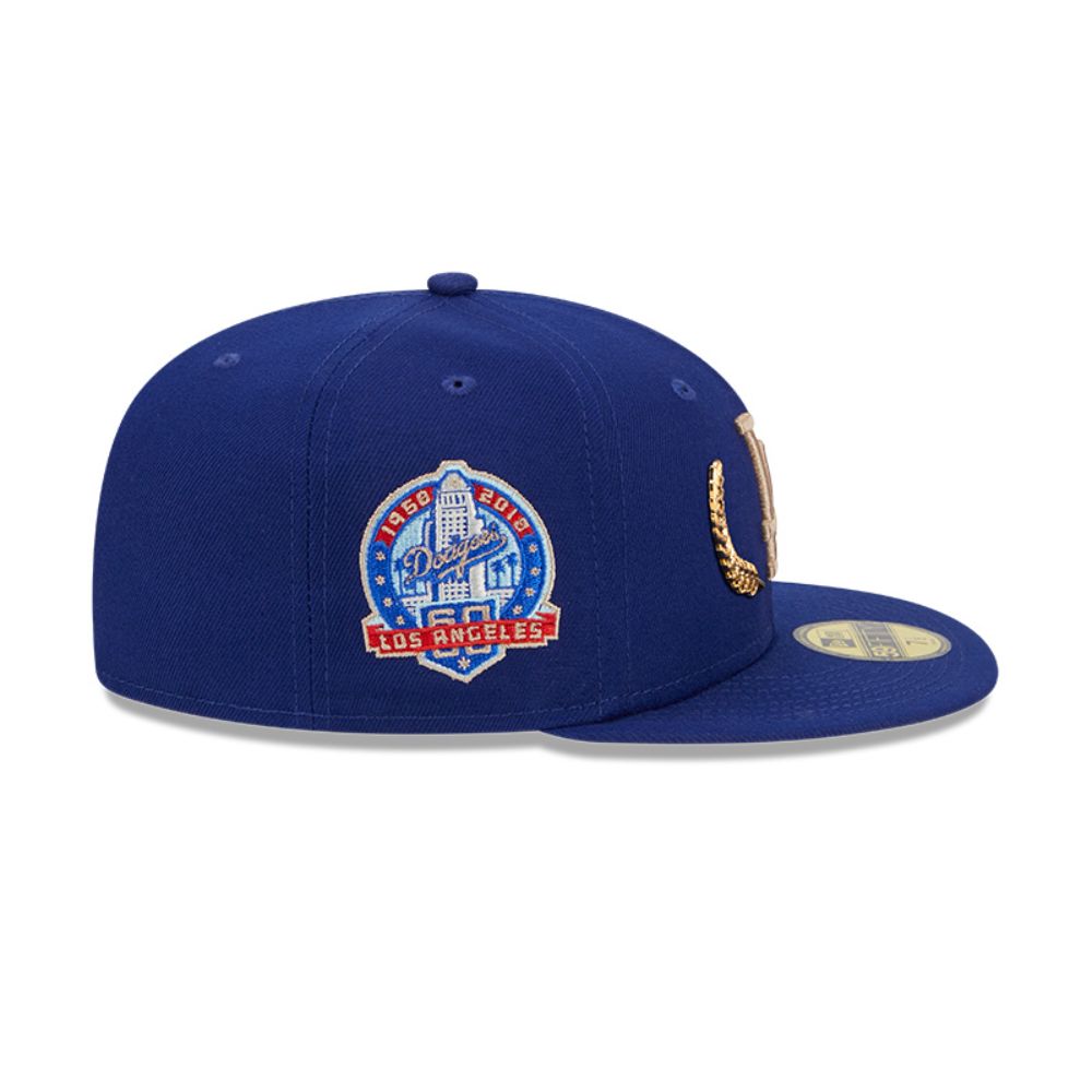GORRA 59FIFTY MLB LOS ANGELES DODGERS GOLD LEAF AZUL - 4