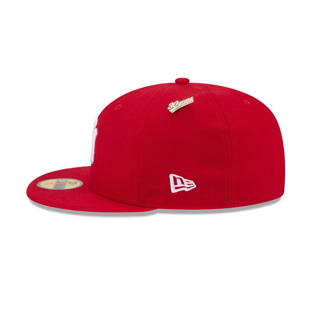GORRA 59FIFTY MLB NEW YORK YANKEES SPIKE LEE ANIVERSARY 35551 ROJO - 4