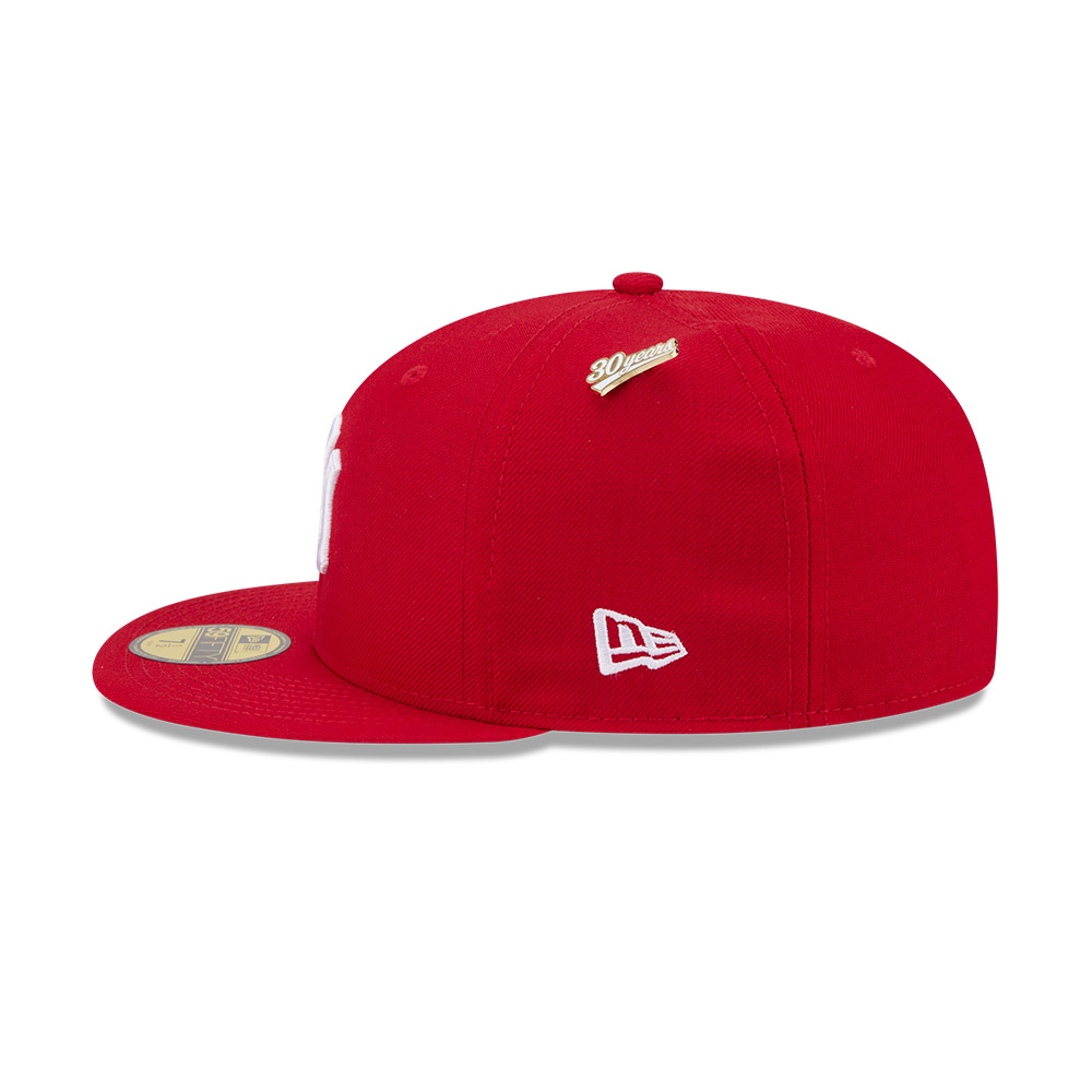 GORRA 59FIFTY MLB NEW YORK YANKEES SPIKE LEE ANIVERSARY 35551 ROJO - 4