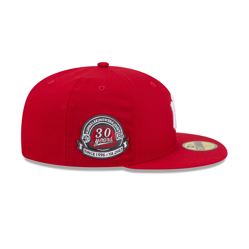 GORRA 59FIFTY MLB NEW YORK YANKEES SPIKE LEE ANIVERSARY 35551 ROJO - 5