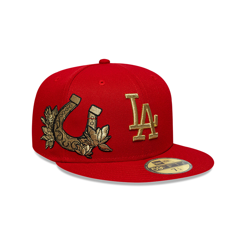 GORRA 59FIFTY MLB LOS ANGELES DODGERS CNY ROJO - 1