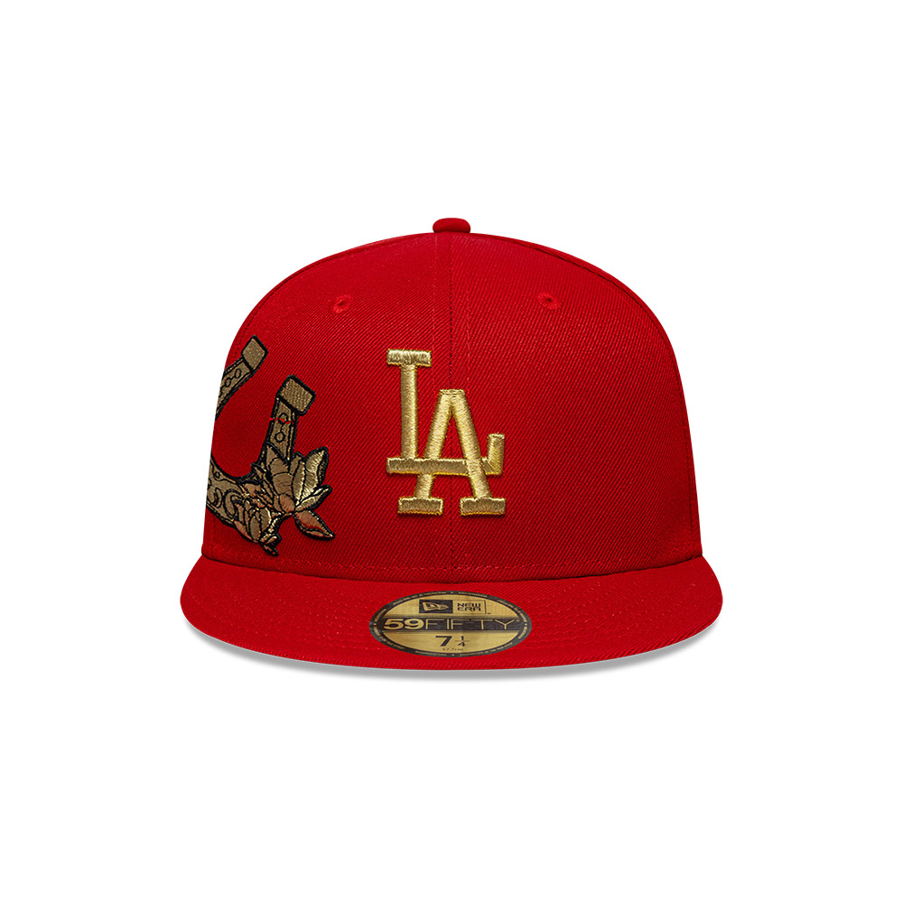 GORRA 59FIFTY MLB LOS ANGELES DODGERS CNY ROJO - 3