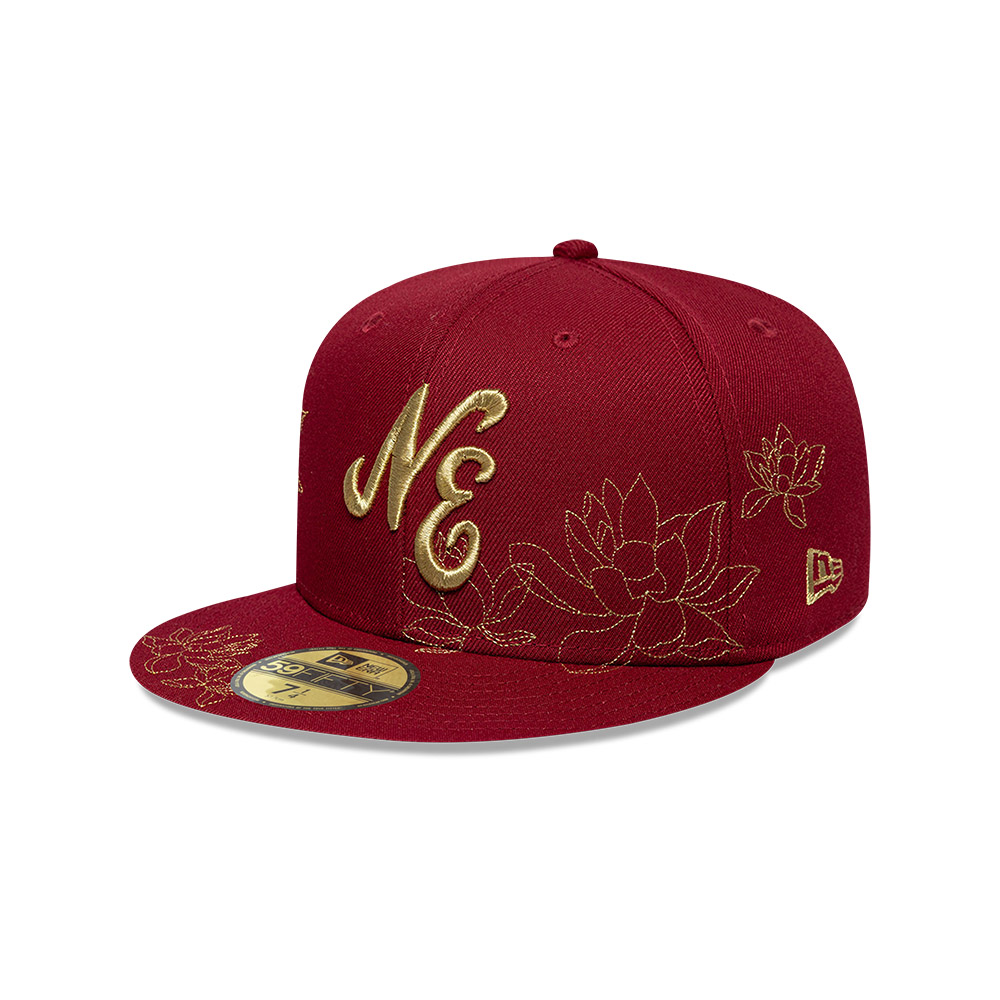GORRA 59FIFTY NEW ERA FLORAL ROJO - 1