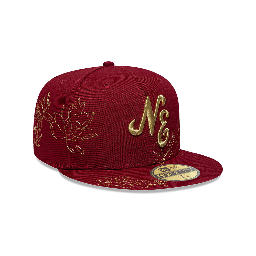 GORRA 59FIFTY NEW ERA FLORAL ROJO - 2