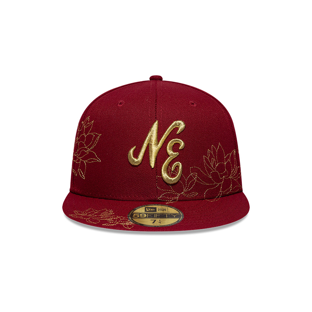 GORRA 59FIFTY NEW ERA FLORAL ROJO - 3