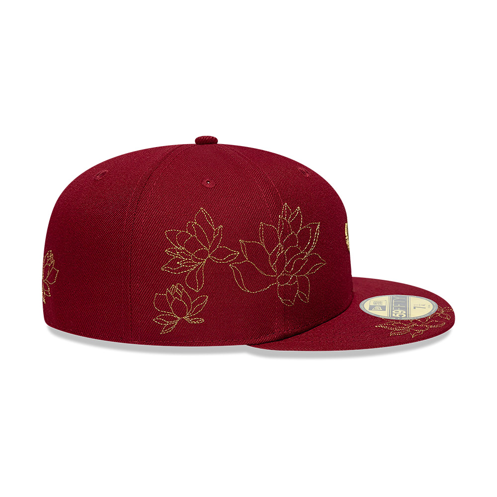 GORRA 59FIFTY NEW ERA FLORAL ROJO - 7