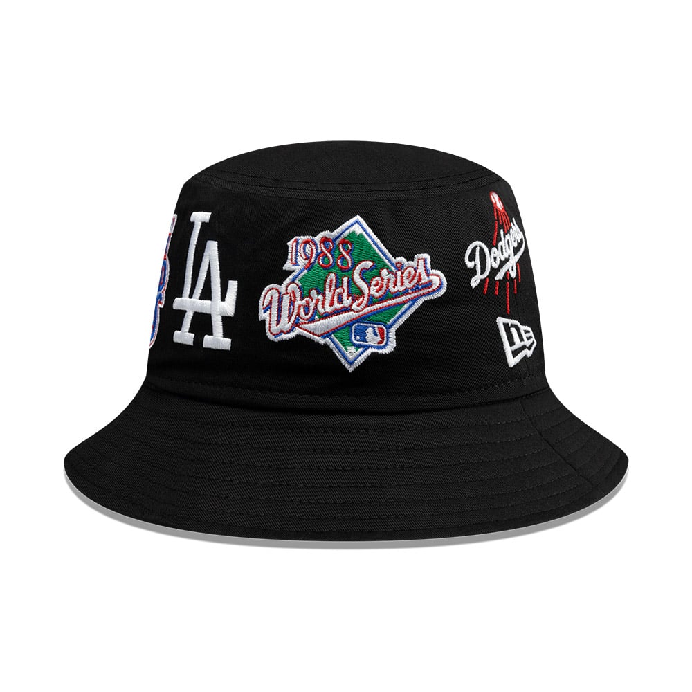 GORRA BUCKETS MLB LOS ANGELES DODGERS REVERSIBLE HAT NEGRO - 1