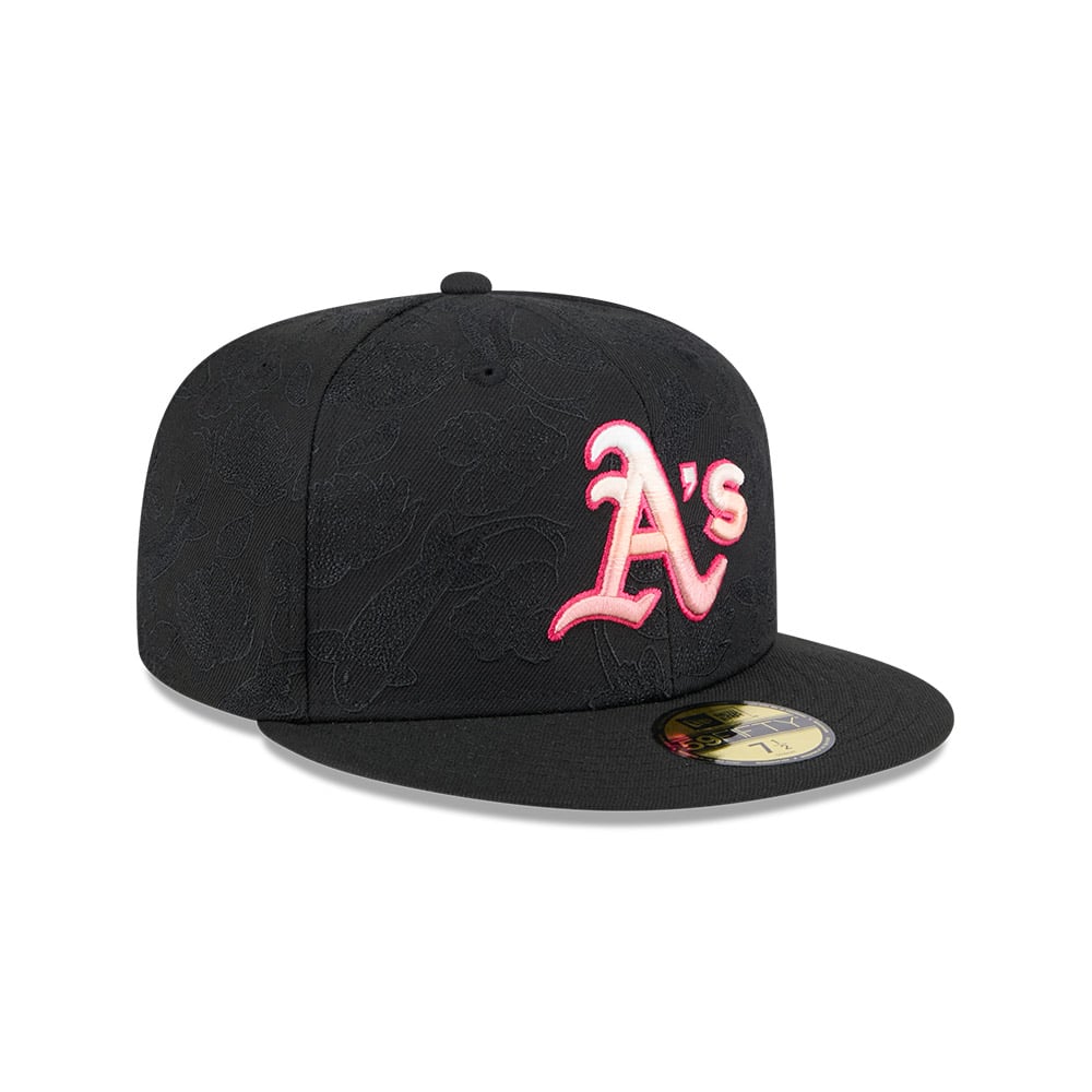 GORRA 59FIFTY MLB OAKLAND ATHLETICS TONAL KOI NEGRO - 2