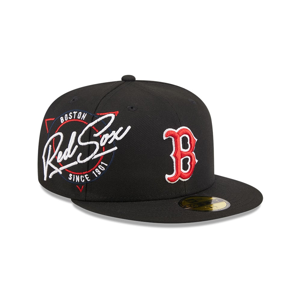 GORRA 59FIFTY MLB BOSTON RED SOX NEON NEGRO - 1