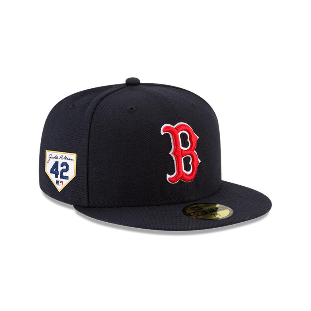 GORRA 59FIFTY BOSTON RED SOX JACKIE ROBINSON NEGRO - 1