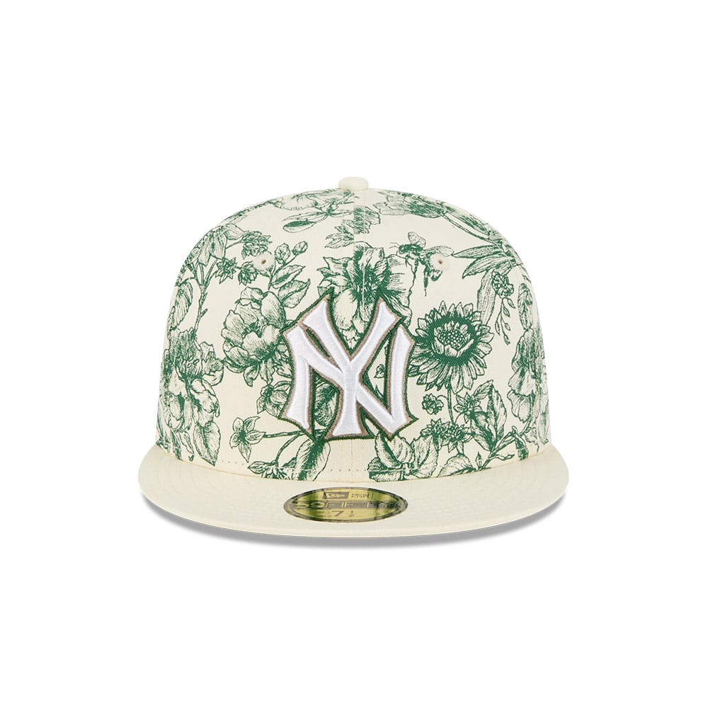 GORRA 59FIFTY MLB NEW YORK YANKEES SPRING FLORAL BLANCO - 3