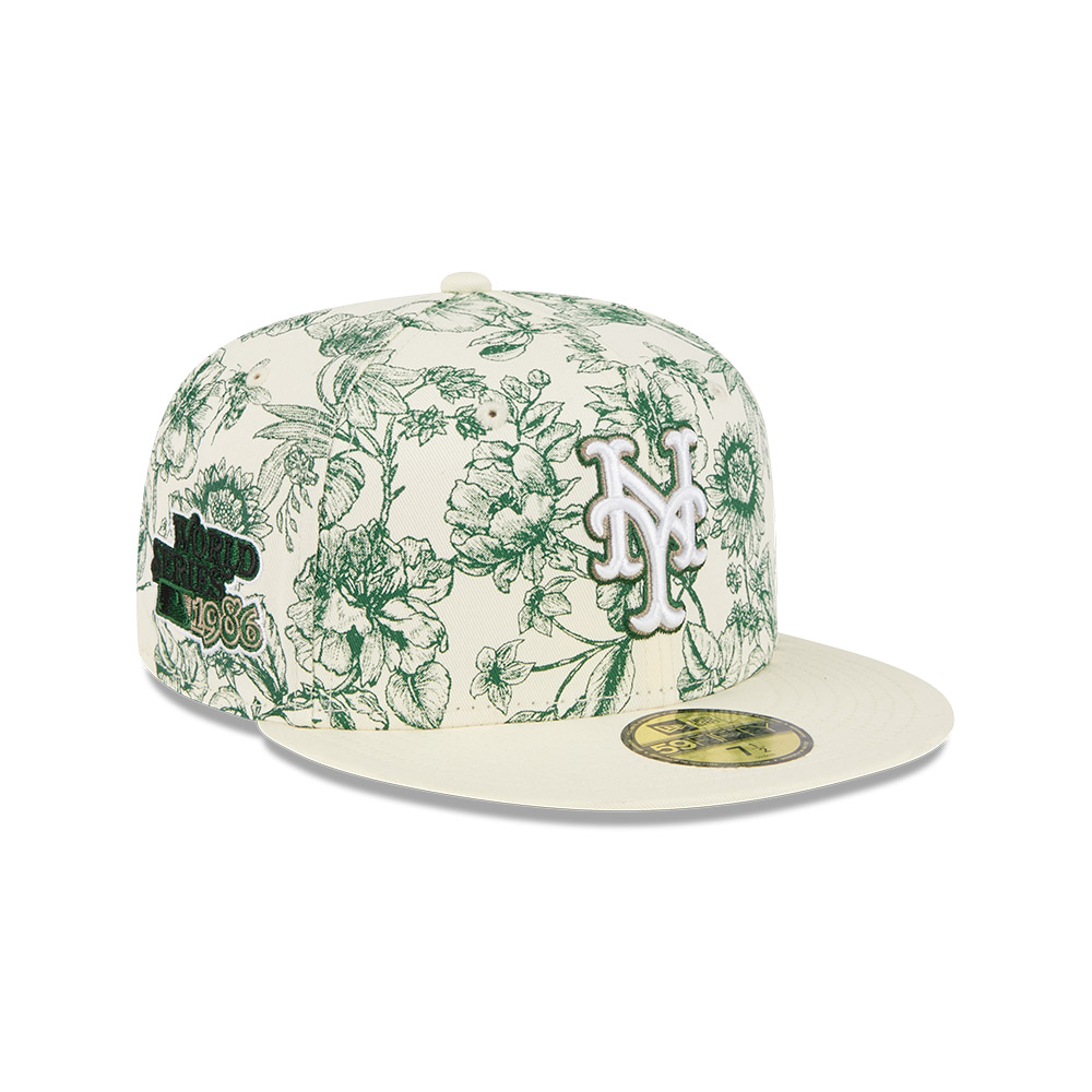 GORRA 59FIFTY MLB NEW YORK METS SPRING FLORAL BLANCO - 1