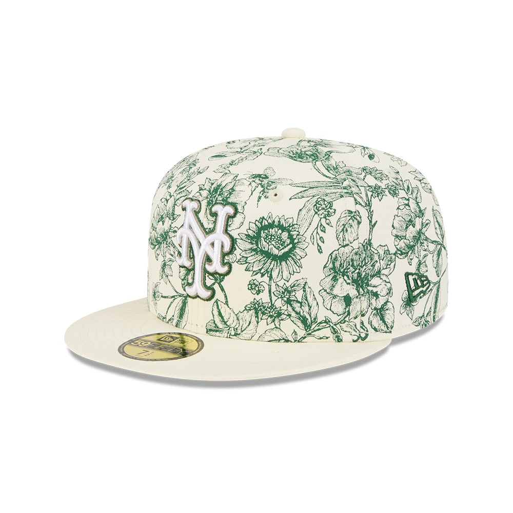 GORRA 59FIFTY MLB NEW YORK METS SPRING FLORAL BLANCO - 2