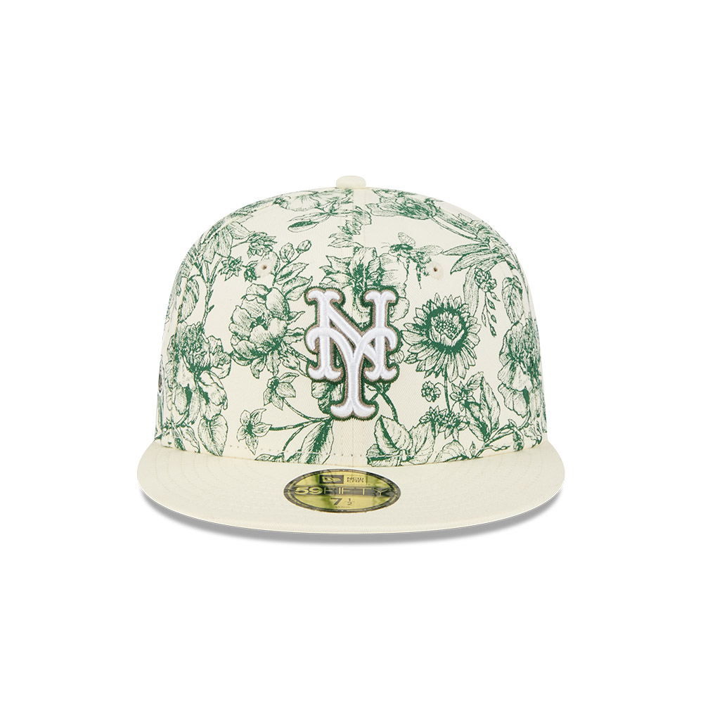GORRA 59FIFTY MLB NEW YORK METS SPRING FLORAL BLANCO - 3