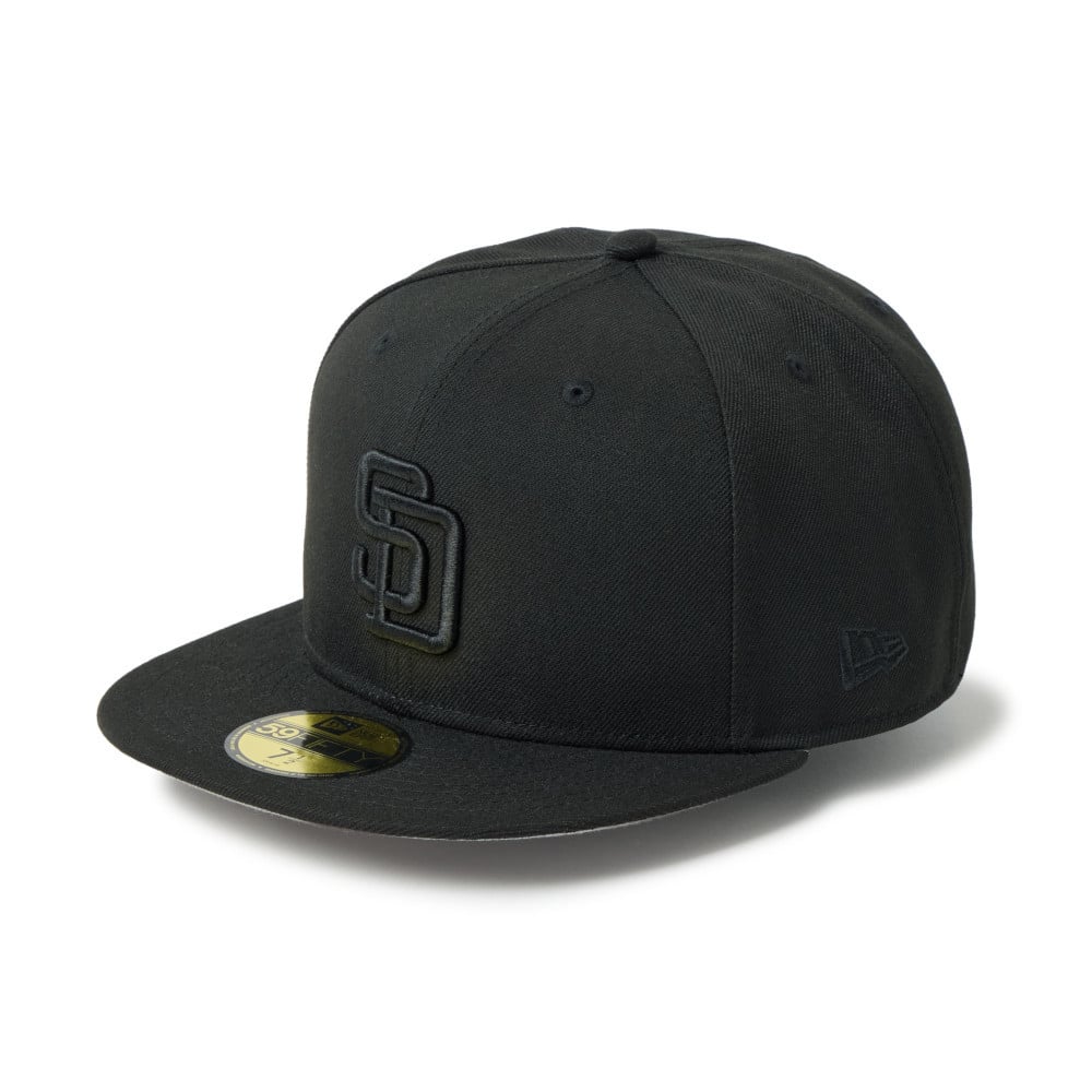 GORRA 59FIFTY MLB SAN DIEGO PADRES TONAL LOGO NEGRO - 1