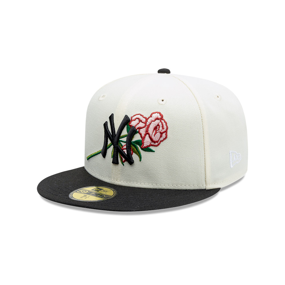 GORRA 59FIFTY MLB NEW YORK YANKEES PINK ROSE BLANCO - 1