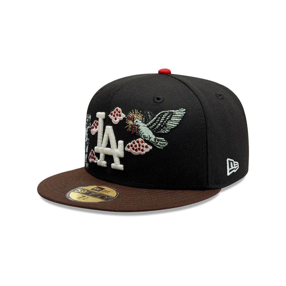 GORRA 59FIFTY MLB LOS ANGELES DODGERS DIVINE SYMBOLS NEGRO - 1