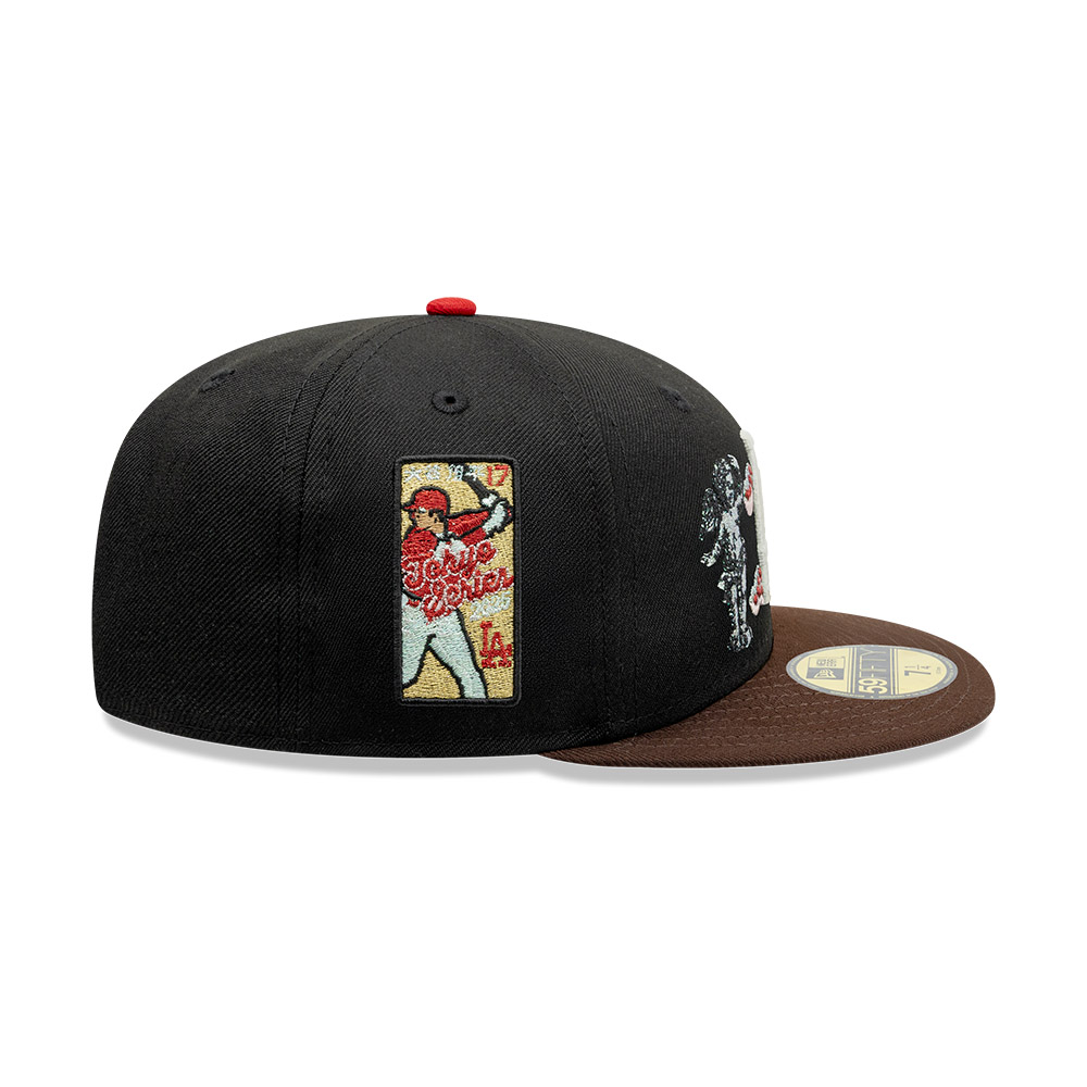 GORRA 59FIFTY MLB LOS ANGELES DODGERS DIVINE SYMBOLS NEGRO - 4