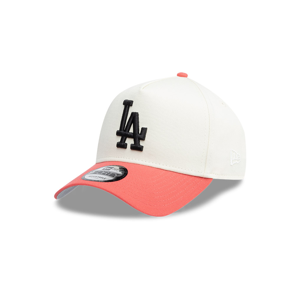 GORRA 9FORTY MLB LOS ANGELES DODGERS CHROME CORAL BLANCO - 3
