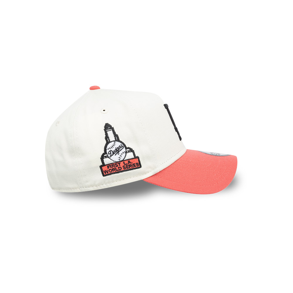 GORRA 9FORTY MLB LOS ANGELES DODGERS CHROME CORAL BLANCO - 4