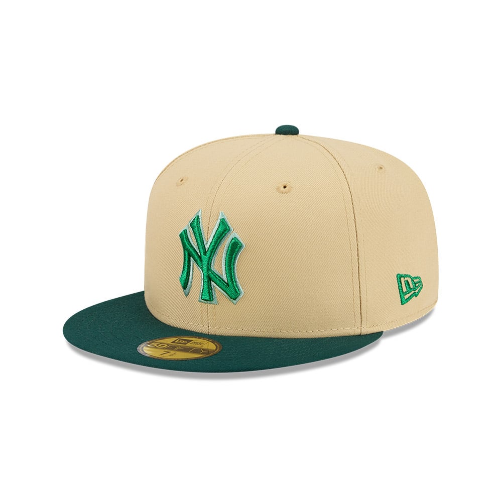 GORRA 59FIFTY MLB NEW YORK YANKEES FOREST CANVAS BEIGE - 1