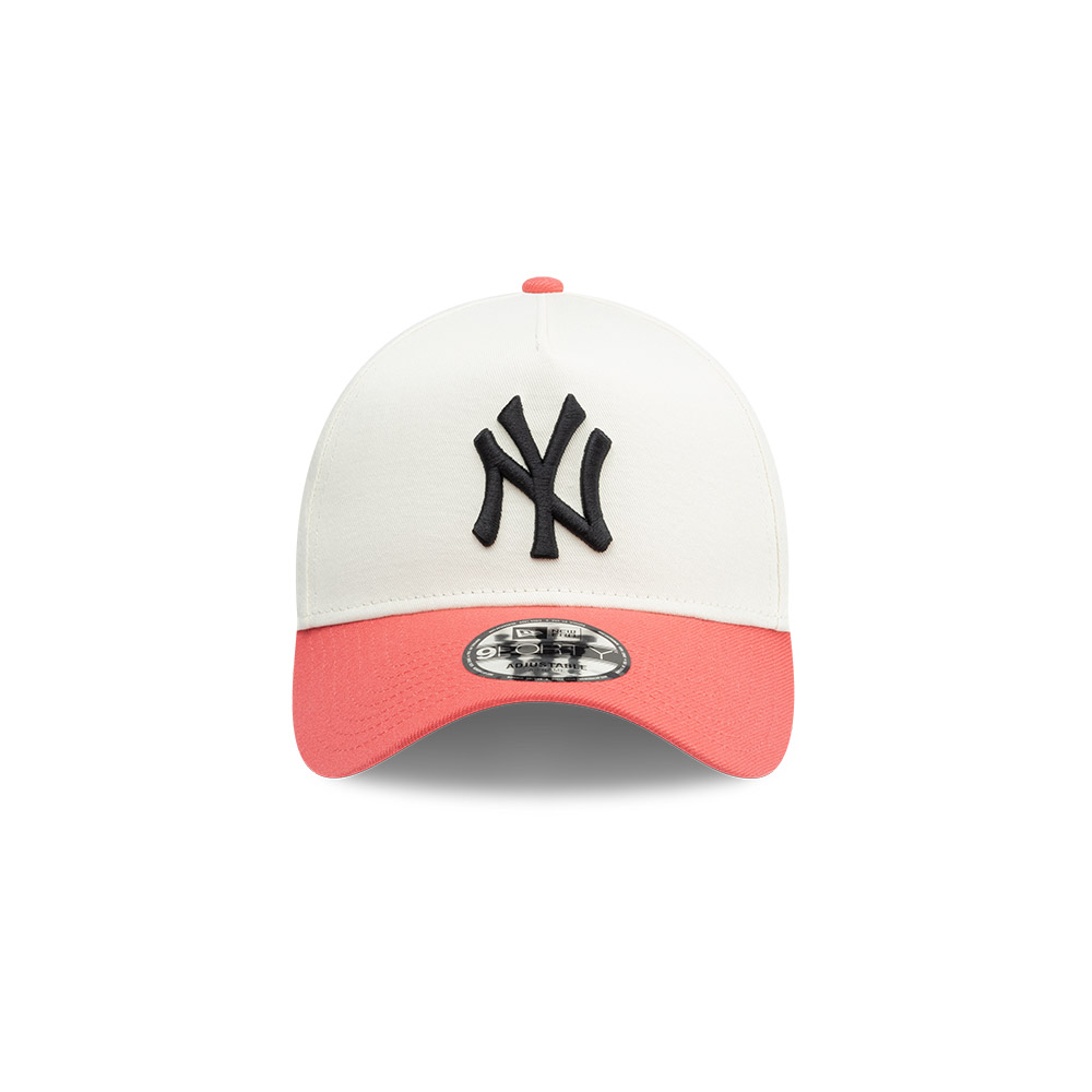 GORRA 9FORTY MLB NEW YORK YANKEES CHROME CORAL 940AF BLANCO - 2