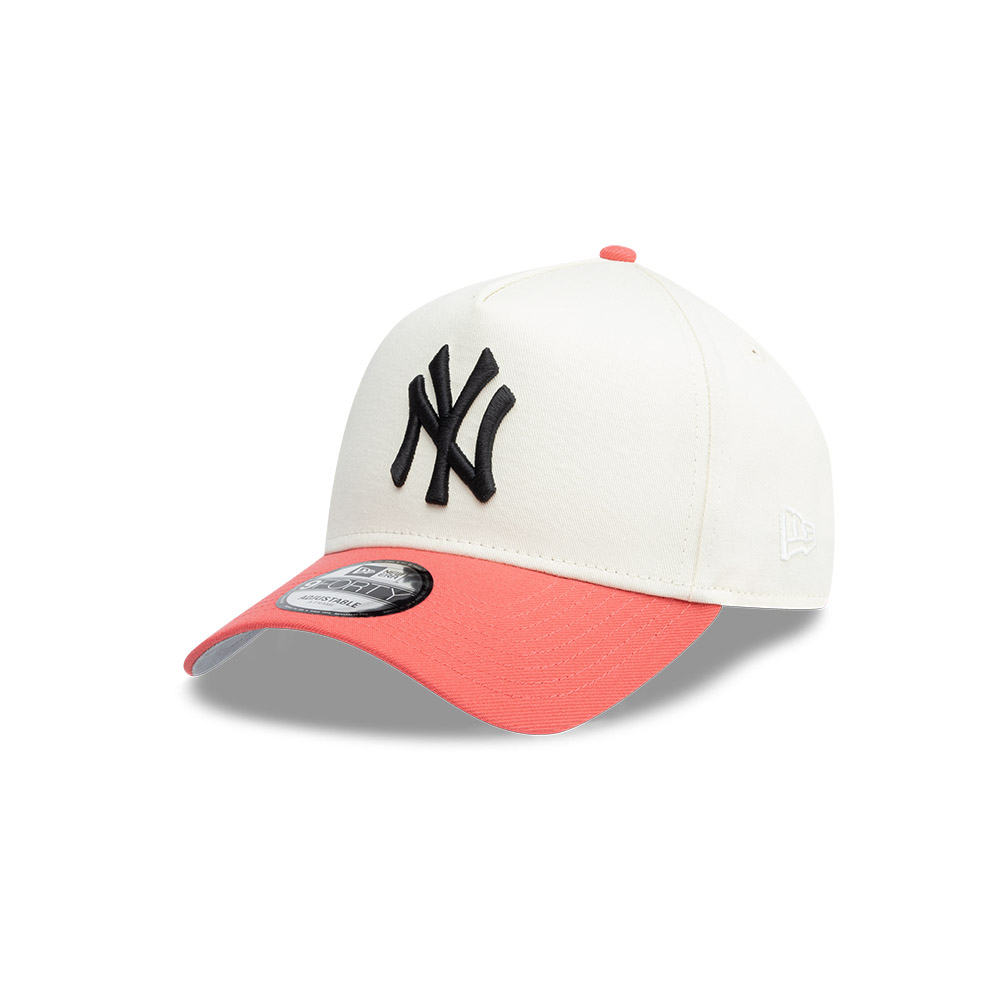 GORRA 9FORTY MLB NEW YORK YANKEES CHROME CORAL 940AF BLANCO - 3