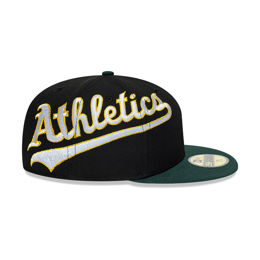GORRA 59FIFTY MLB OAKLAND ATHLETICS PREMIUM BASEBALL NEGRO - 5