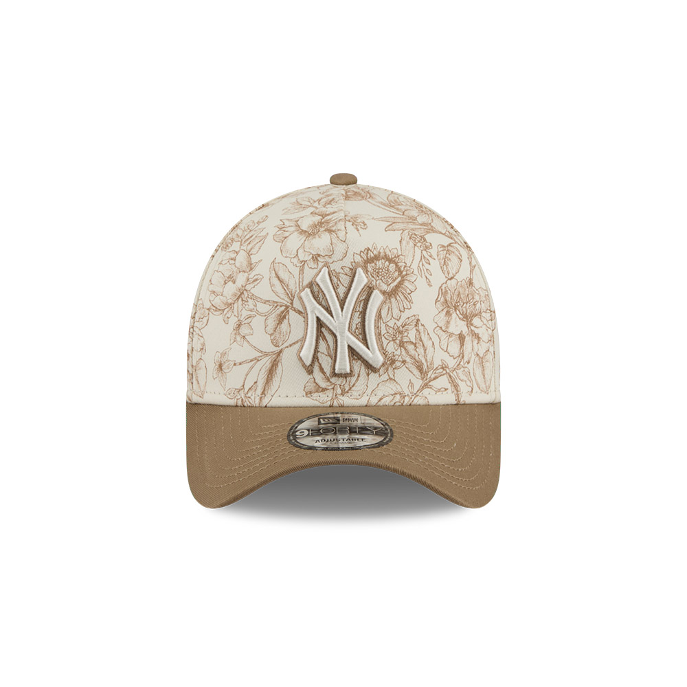 GORRA 9FORTY MLB NEW YORK YANKEES SPRING FLORAL BEIGE - 3
