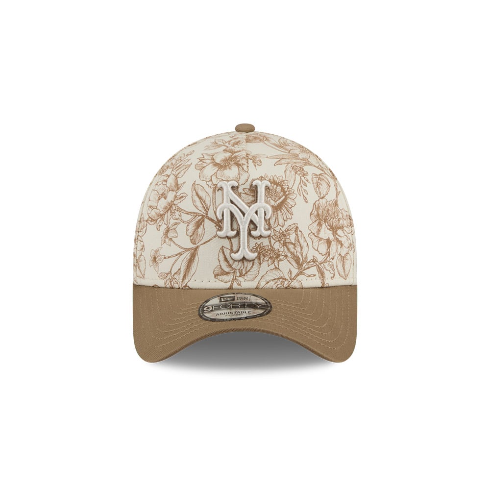 GORRA 9FORTY MLB NEW YORK METS SPRING FLORAL BEIGE - 3