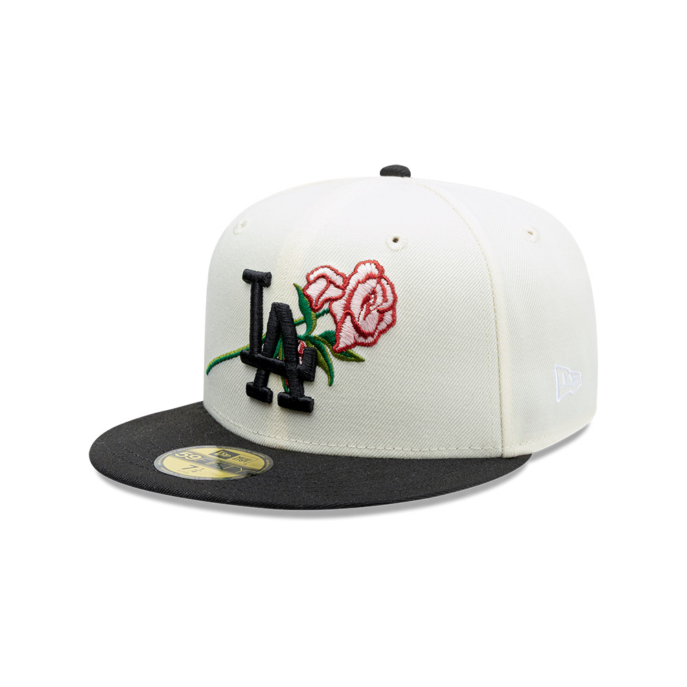 GORRA 59FIFTY MLB LOS ANGELES DODGERS PINK ROSE BLANCO - 1