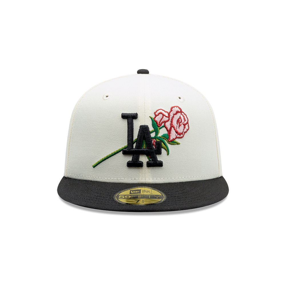 GORRA 59FIFTY MLB LOS ANGELES DODGERS PINK ROSE BLANCO - 2