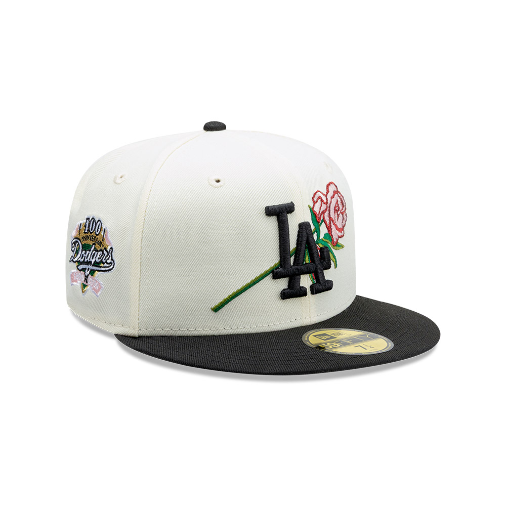 GORRA 59FIFTY MLB LOS ANGELES DODGERS PINK ROSE BLANCO - 3