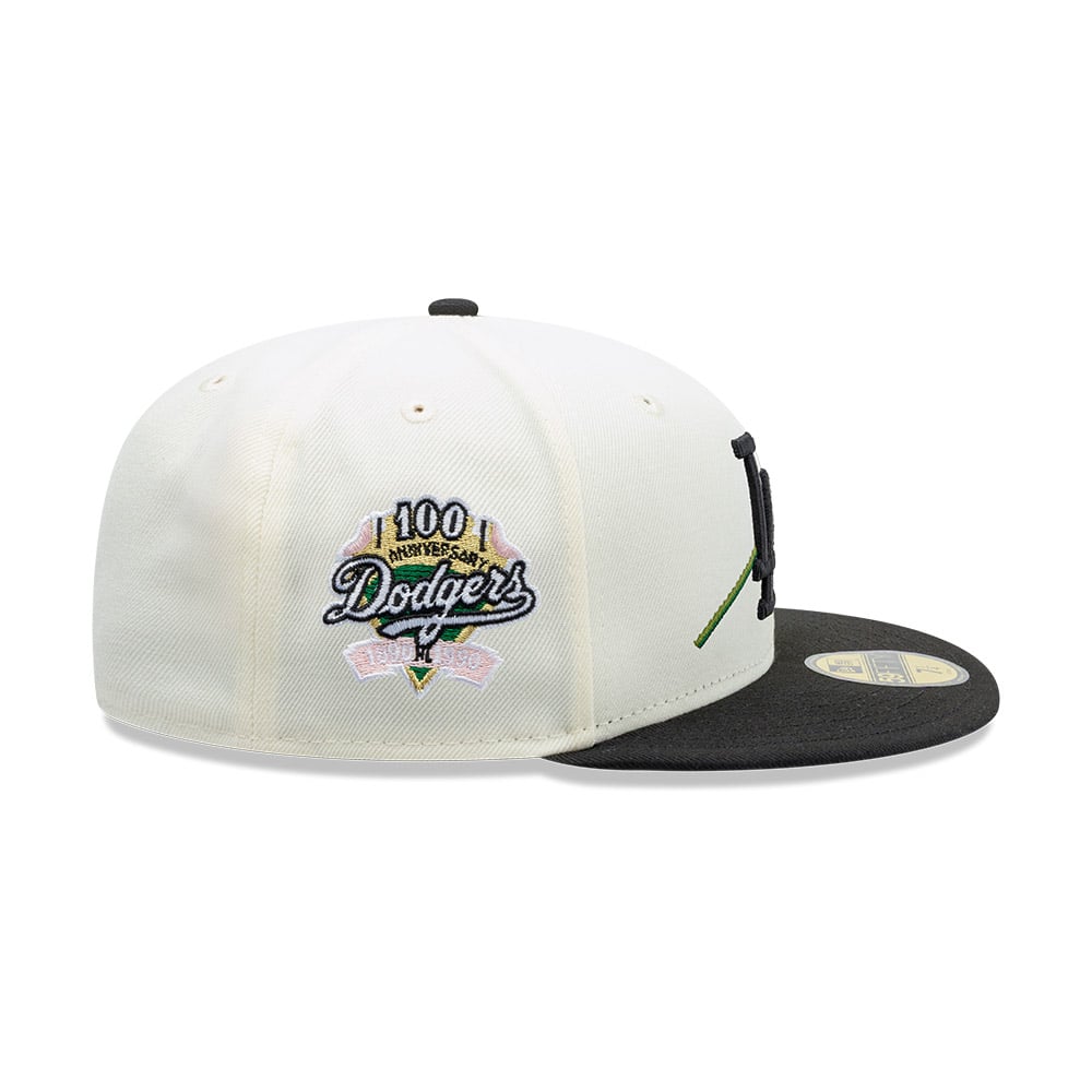 GORRA 59FIFTY MLB LOS ANGELES DODGERS PINK ROSE BLANCO - 4