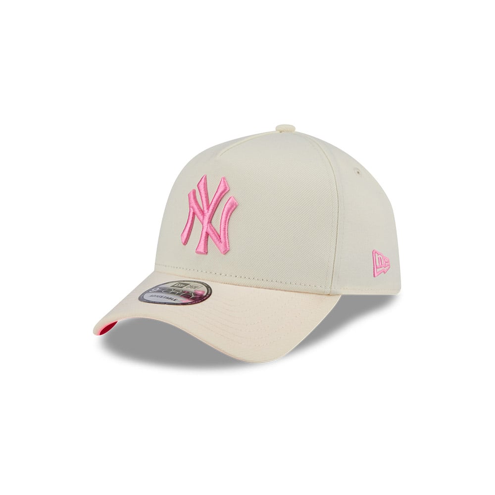 GORRA 9FORTY MLB NEW YORK YANKEES PINK GLOW BLANCO - 1