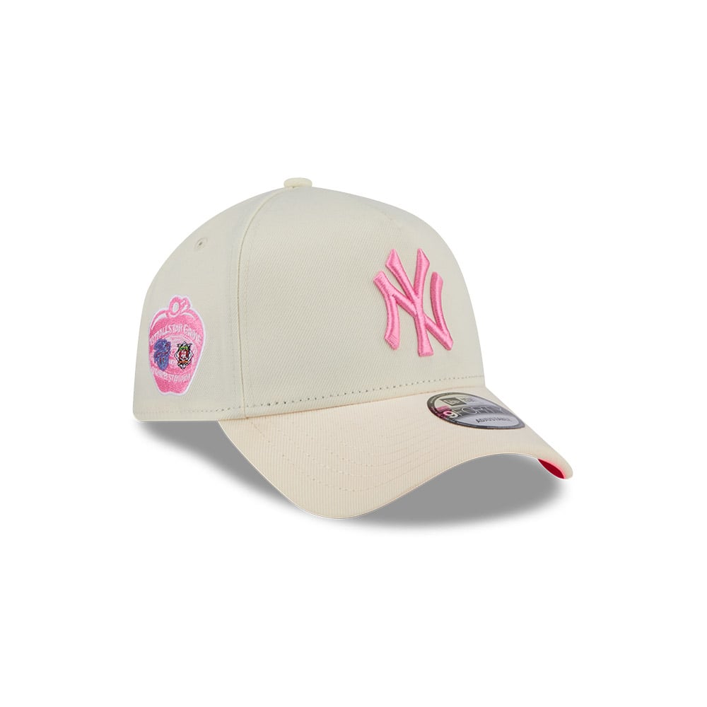 GORRA 9FORTY MLB NEW YORK YANKEES PINK GLOW BLANCO - 3