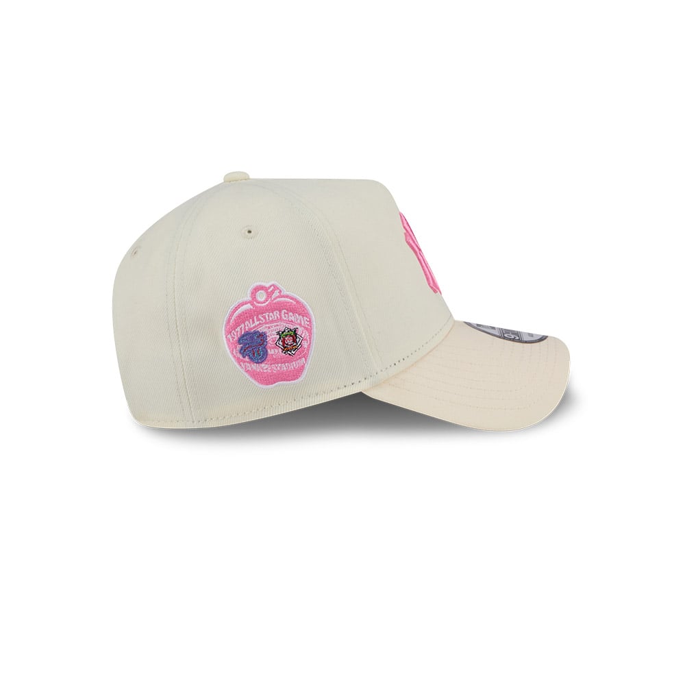 GORRA 9FORTY MLB NEW YORK YANKEES PINK GLOW BLANCO - 5