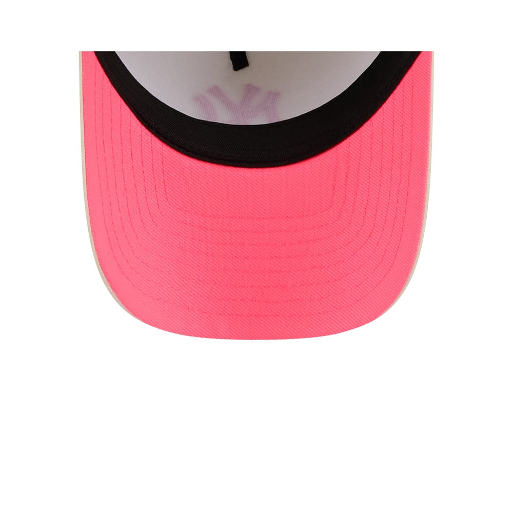 GORRA 9FORTY MLB NEW YORK YANKEES PINK GLOW BLANCO - 7