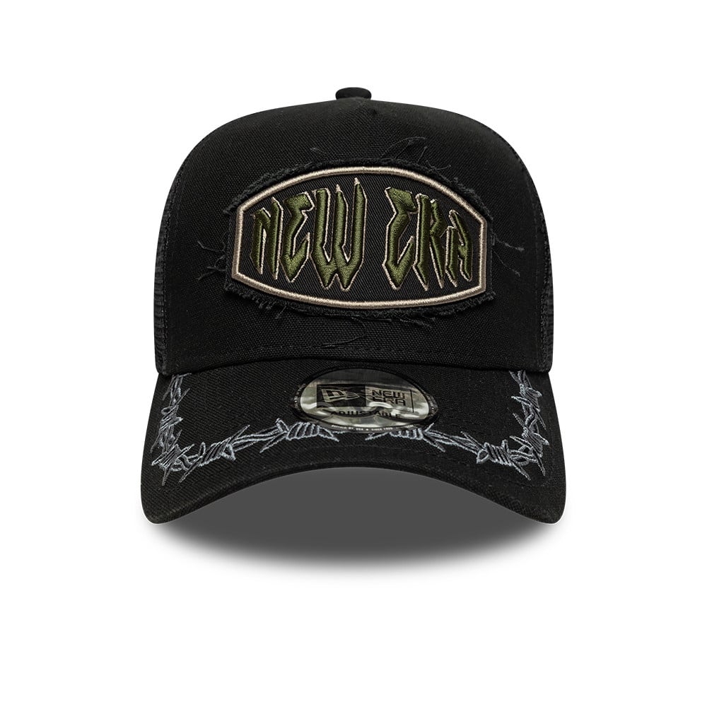 GORRA 9FORTY BARBED WIRE SCRIPT NEW ERA NEGRO - 2