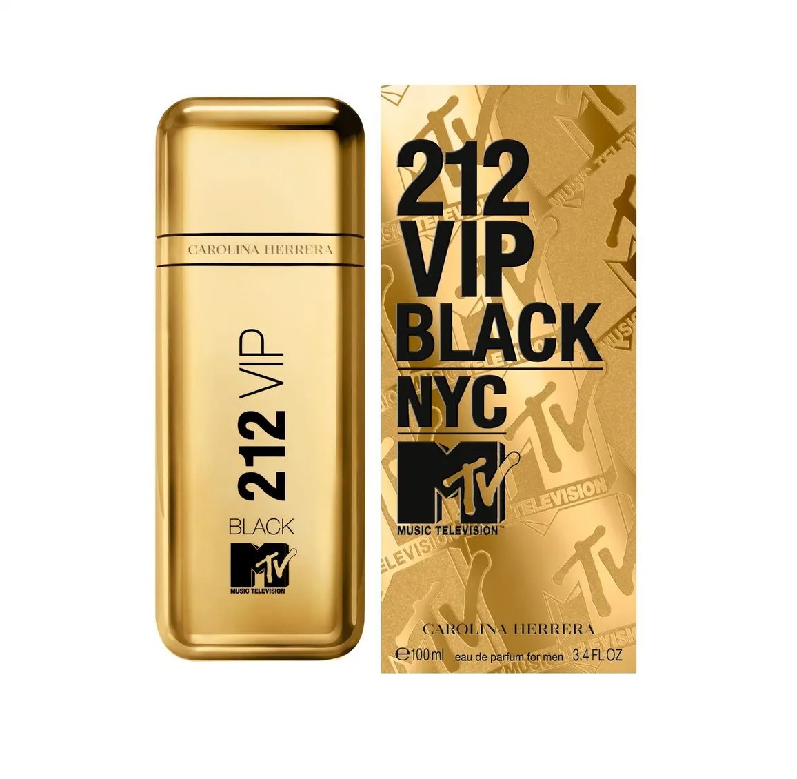 PERFUME 212 VIP BLACK EDICION MTV CH HOMBRE EDP 100ML - 1