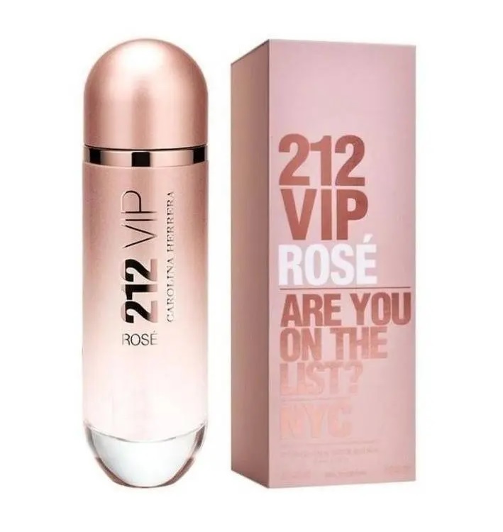 PERFUME CAROLINA HERRERA 212 VIP ROSE  EAU DE PARFUM 125ML - 1