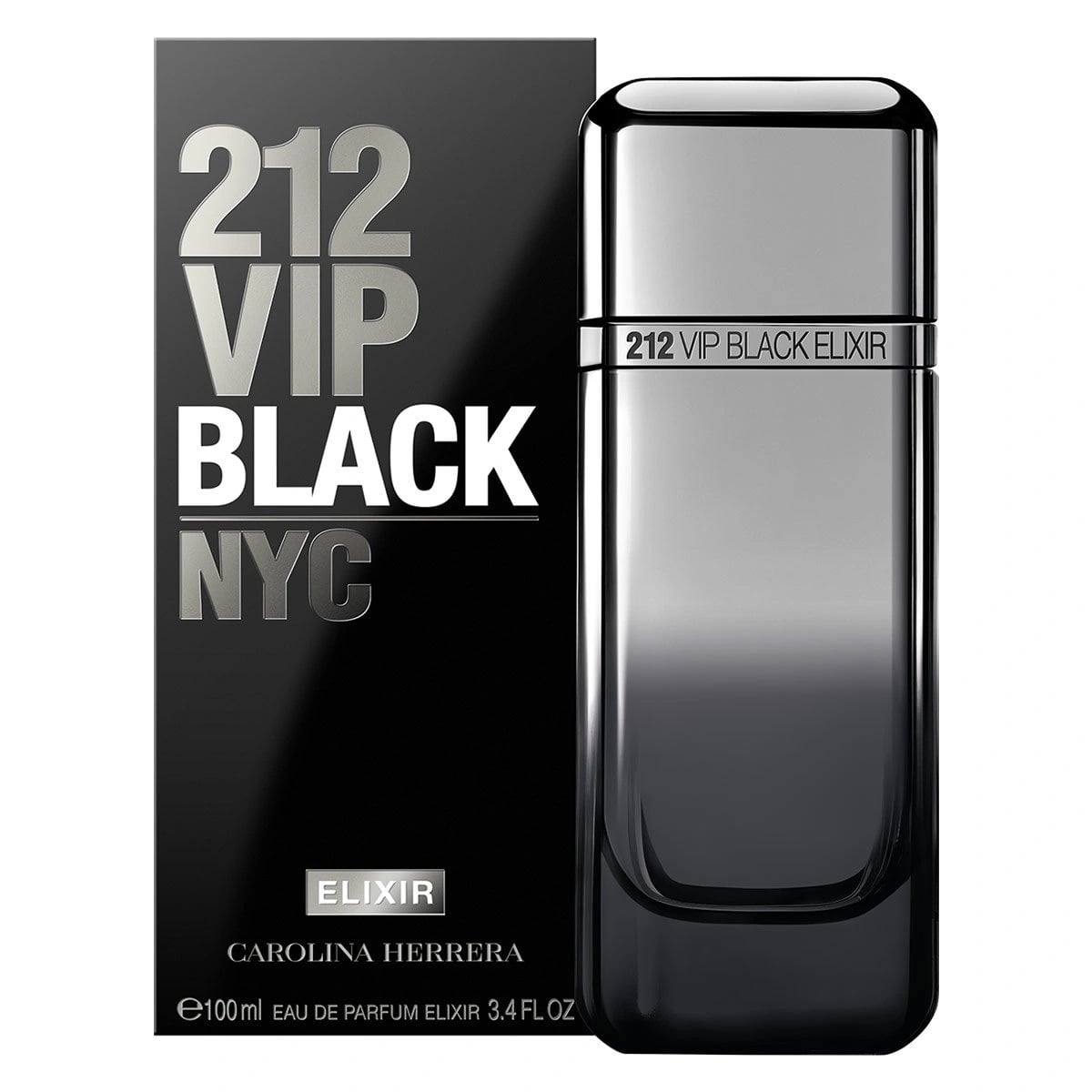 CAROLINA HERRERA 212 VIP BLACK ELIXIR EDP 100ML - 1
