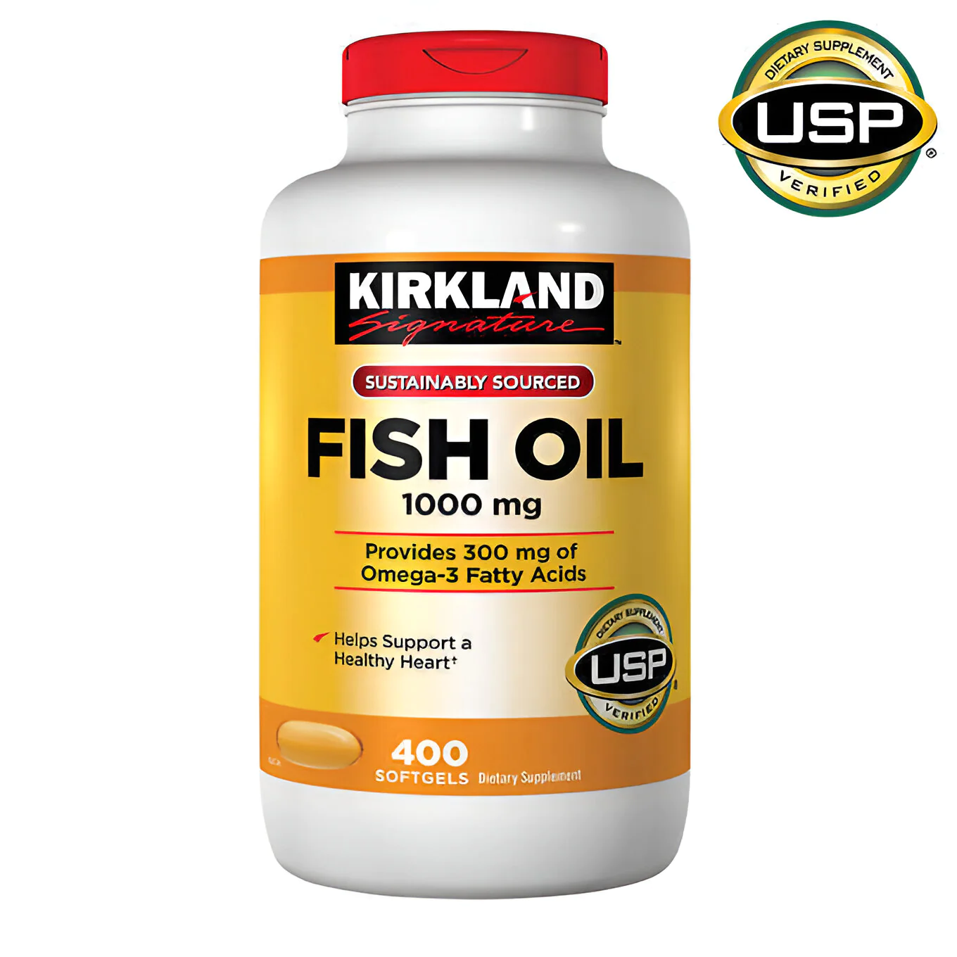 OMEGA 3 KIRKLAND- 400 CÁPSULAS LIQUIDAS - 1
